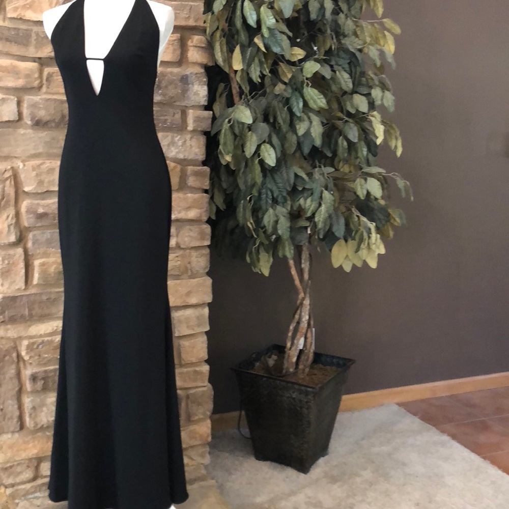 Badgley Mischka Black Maxi Dress - Picture 3 of 8